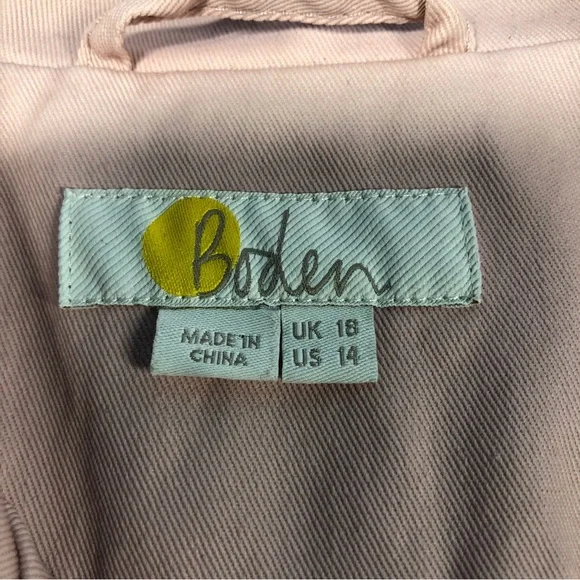 Boden Wren Biker pink milkshake Jacket size 14 - Picture 5 of 10